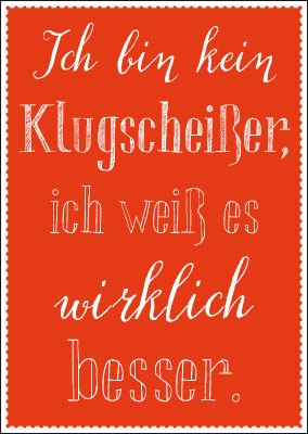 Spruchkarte - Ich bin kein