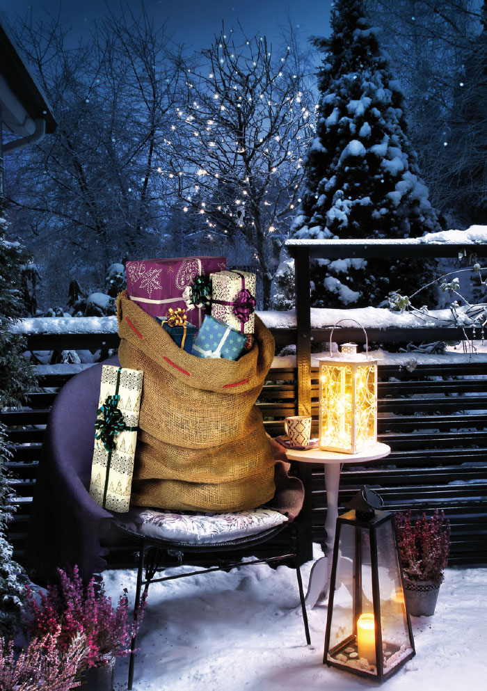 Weihnachten - Kleine Kartengrüße Geschenke im Sack