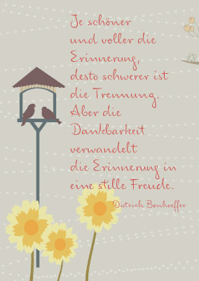 Postkarte - Vogelhaus, illustriert