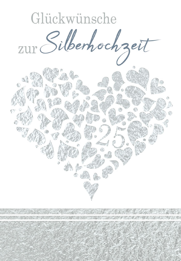 Silberhochzeit - Herz aus Herzen, 25 Jahre