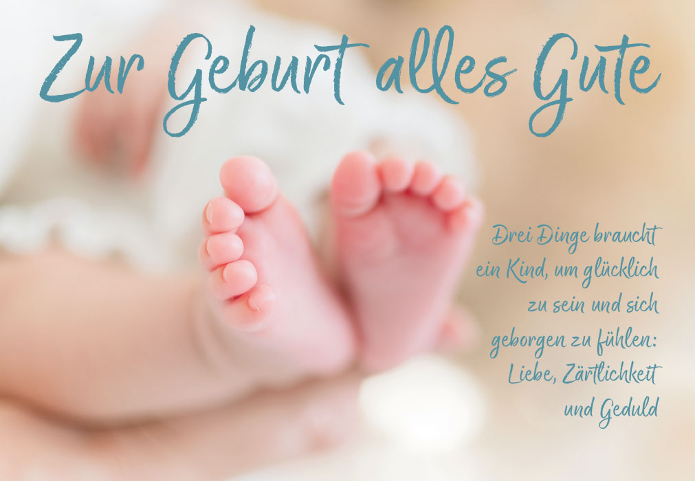 Geburt -rosa Babyfüsschen